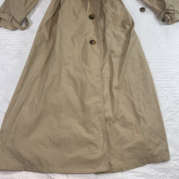 We The Free People Eastwick Trench Coat Women's Size L Beige Nylon Light NWOT - Picture 6 of 16